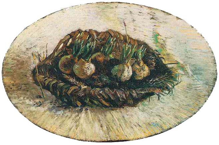 Basket Of Sprouting Bulbs Van Gogh Oil Painting